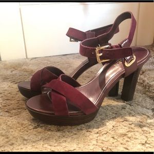 Gorgeous Burgundy Ralph Lauren Heels